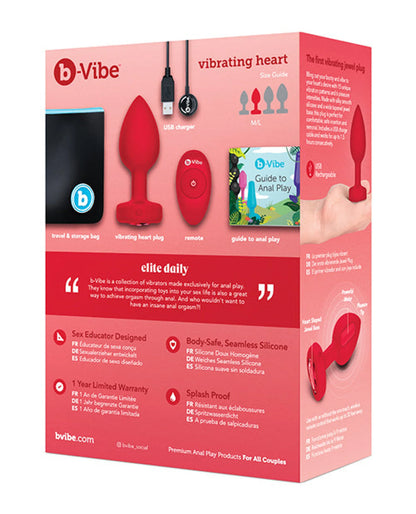 B-vibe Vibrating Heart Plug